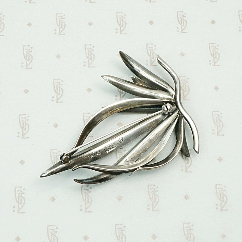 Danish Silver Brooch by Gertrud Enger