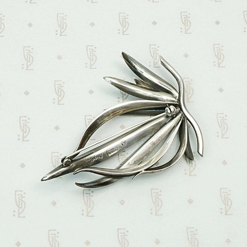 Danish Silver Brooch by Gertrud Enger