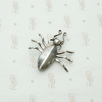 Hand Made American Silver Spider Brooch