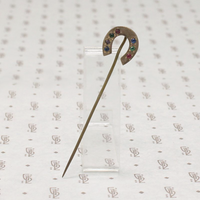 Colorful Brass Horseshoe Stick Pin