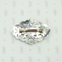 Dramatic Silver & Carnelian Brooch