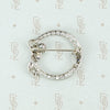 Graceful Diamond Bow Brooch