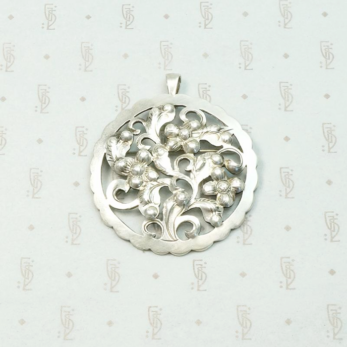 Kalo "Puffy" Pin Silver Dogwood Tree