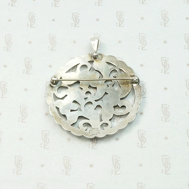 Kalo "Puffy" Pin Silver Dogwood Tree