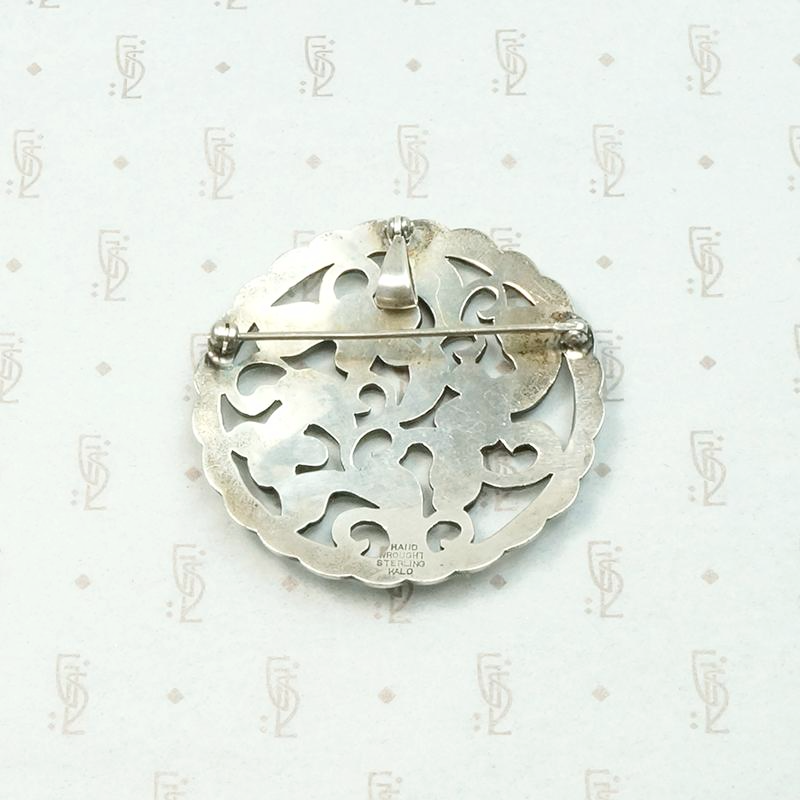 Kalo "Puffy" Pin Silver Dogwood Tree
