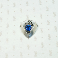 Hand Wrought Silver Heart Pin by Kalo