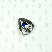 Hand Wrought Silver Heart Pin by Kalo