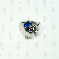 Hand Wrought Silver Heart Pin by Kalo