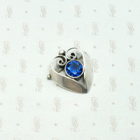 Hand Wrought Silver Heart Pin by Kalo