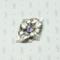 Kalo "Puffy" Pin with Amethyst