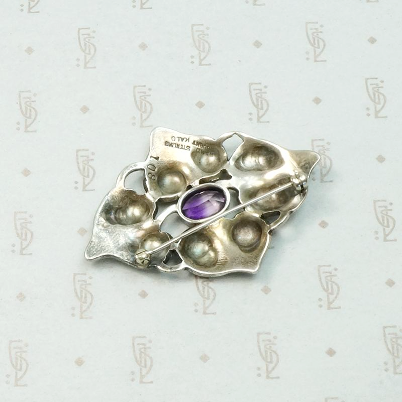 Kalo "Puffy" Pin with Amethyst