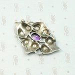 Kalo "Puffy" Pin with Amethyst