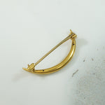 Lovely 19thc Crescent Moon Pin