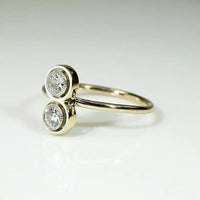 Infinite Innocence White Enamel & Diamond Ring