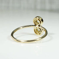 Infinite Innocence White Enamel & Diamond Ring