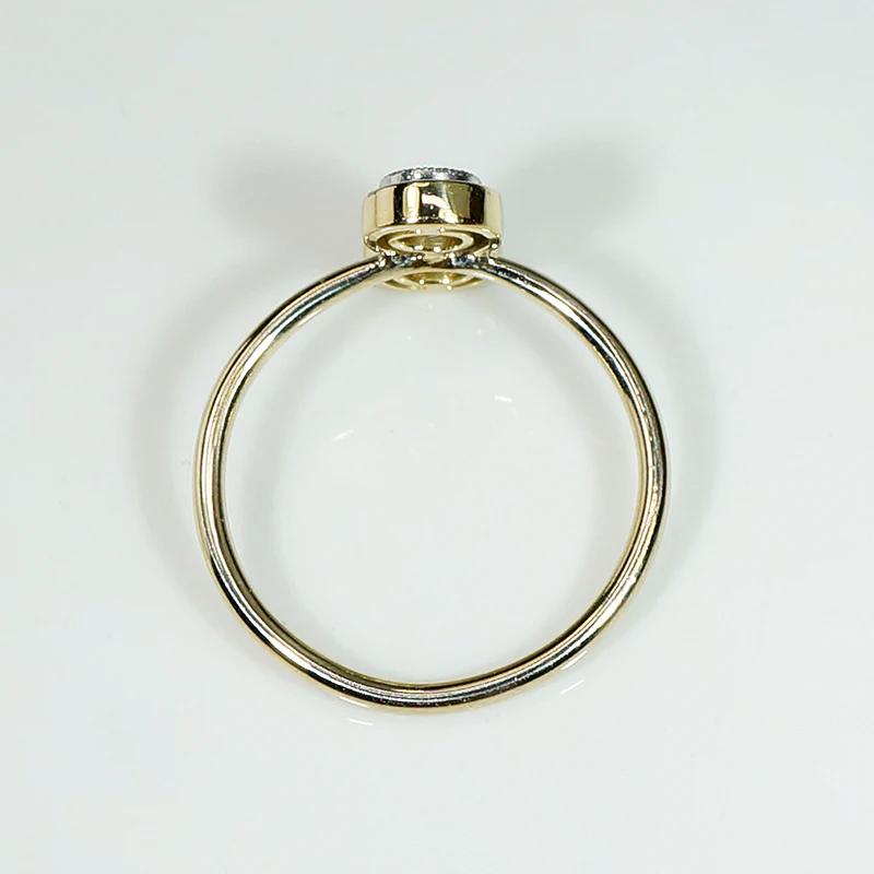 Infinite Innocence White Enamel & Diamond Ring