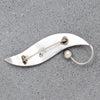 Elegant Mid Century Sterling Leaf Brooch