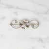 NYE Sterling Dogwood Blossom Brooch