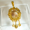 Elegant Agate Intaglio and Pearl Jewel in 18k