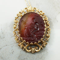 Carnelian Intaglio Pendant of Pan