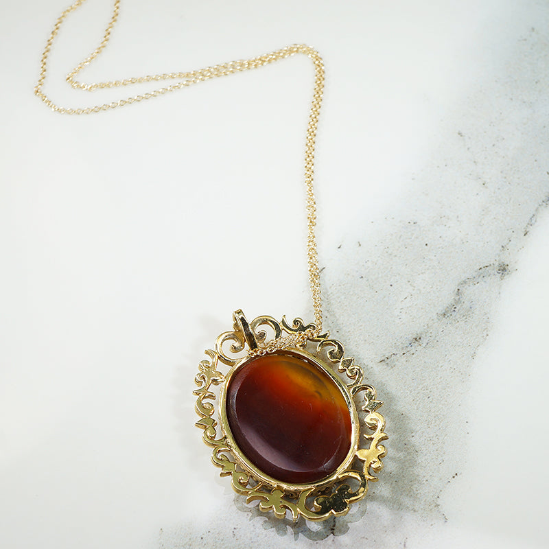 Carnelian Intaglio Pendant of Pan