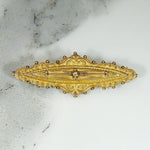 Etruscan Revival 15ct English Gold Brooch Locket