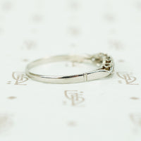 Fancy Vintage Platinum Diamond Band