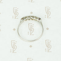 Fancy Vintage Platinum Diamond Band