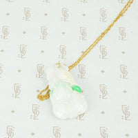 Hand Carved Vintage Jade Pendant