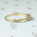 1940's Palladium and 14k Diamond Band