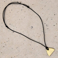 The Parabola Necklace in Brass 