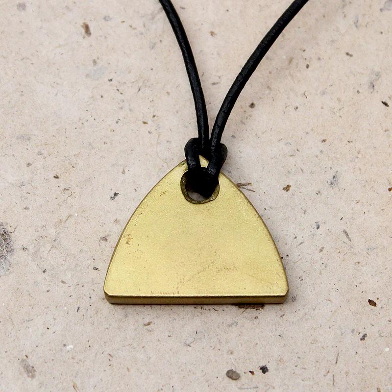 The Parabola Necklace in Brass 