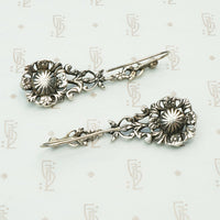 Long and Lovely Antique Paste and Pearl Earrings