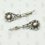 Long and Lovely Antique Paste and Pearl Earrings