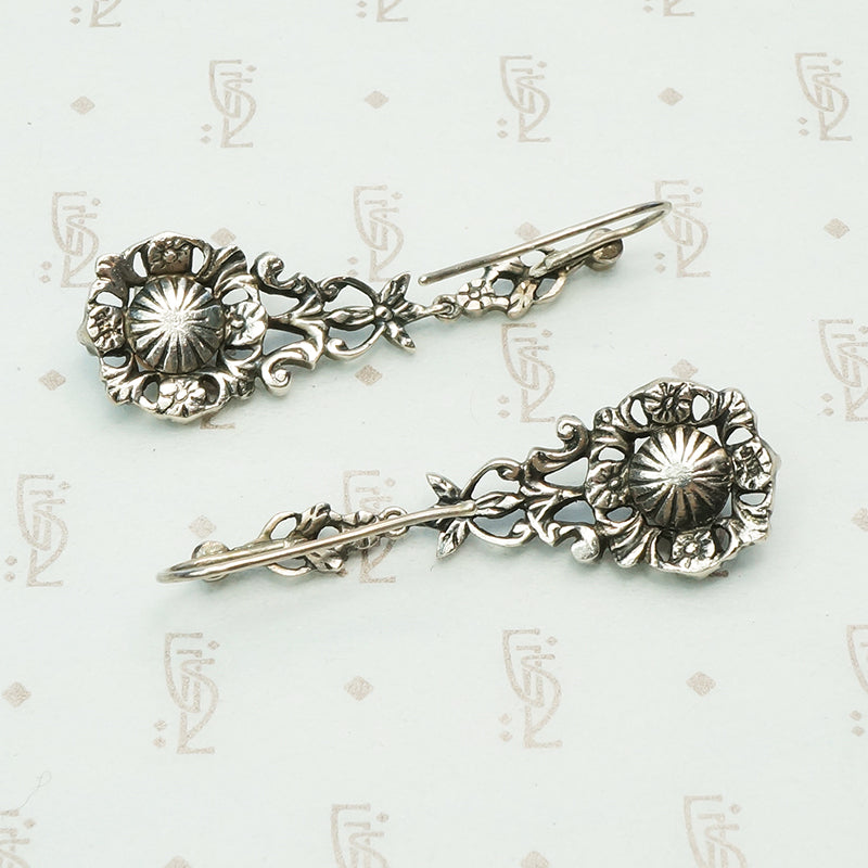 Long and Lovely Antique Paste and Pearl Earrings