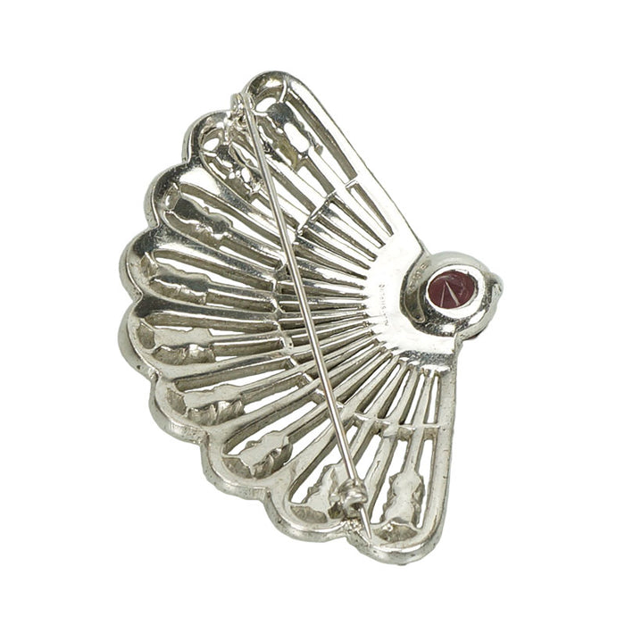 back view of reja brooch signed