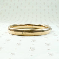 Diamond Set Gold Hinged Victorian Bangle