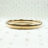 Diamond Set Gold Hinged Victorian Bangle