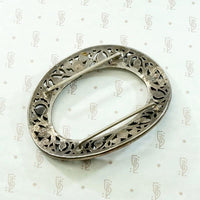 Regency Era Gold & Silver Buckle with Sapphires