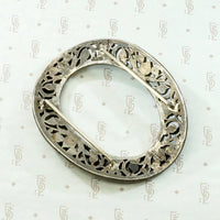 Regency Era Gold & Silver Buckle with Sapphires