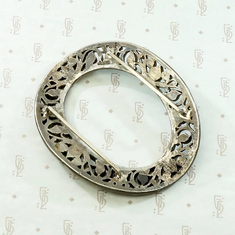 Regency Era Gold & Silver Buckle with Sapphires