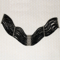 Edwardian Jet and Silver Collar ChokerEdwardian Jet and Silver Collar Choker