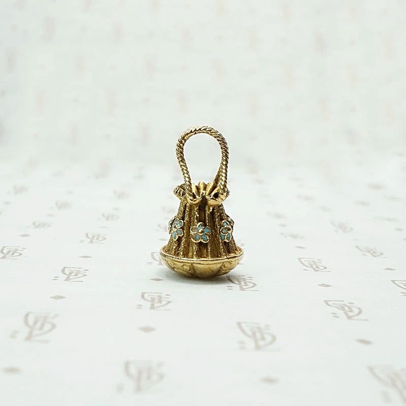 Darling Victorian Draw String Purse Charm