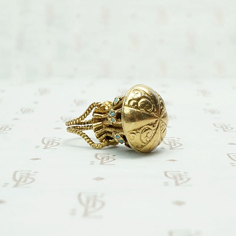 Darling Victorian Draw String Purse Charm