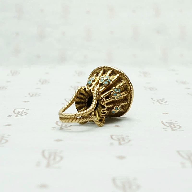 Darling Victorian Draw String Purse Charm