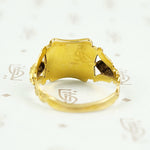 back panel view of antique gold ring