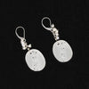 Carved Quartz Flower Earrings by brunet
