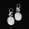 Carved Quartz Flower Earrings by brunet