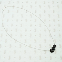 Garnet Nugget Necklace in White Gold by brunet