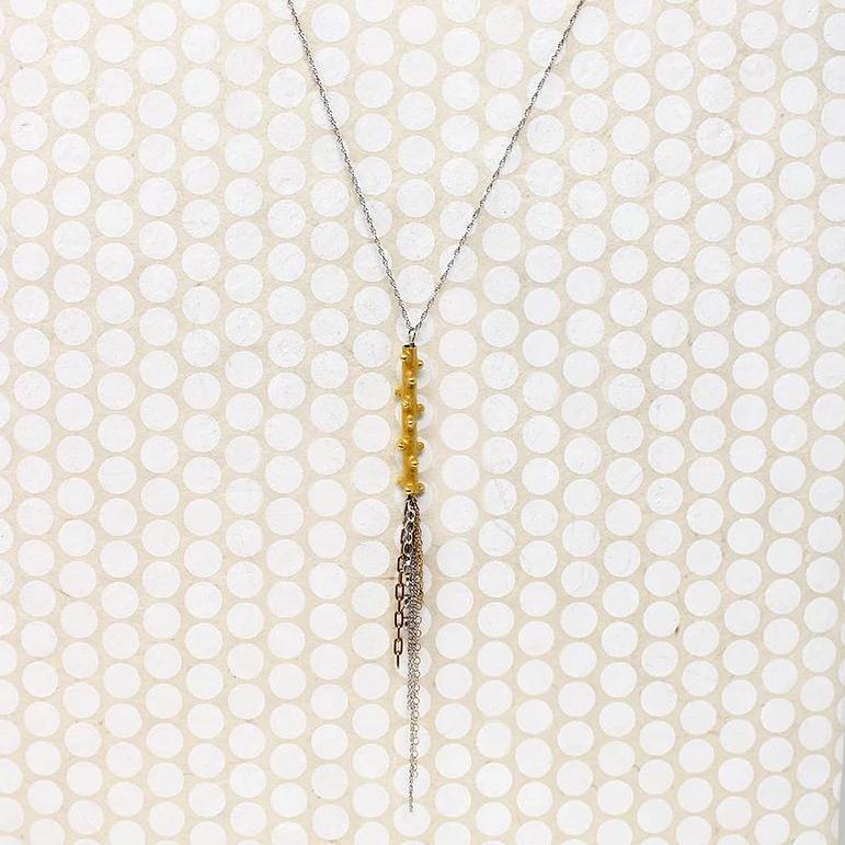 Golden Twig Necklace by brunet